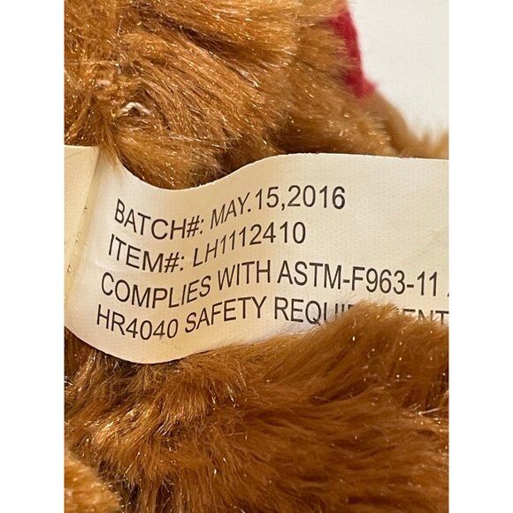 Property Of Circus Circus Las Vegas Reno plush 10" bear stuffed animal 2016 - Picture 7 of 9